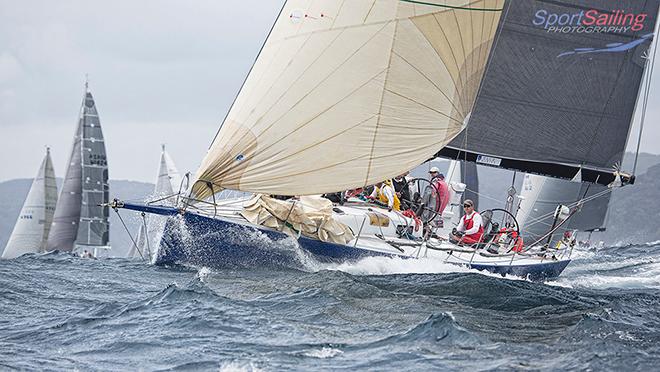 Shakti at the start of the 2017 Pittwater to Southport Race © Beth Morley - Sport Sailing Photography http://www.sportsailingphotography.com